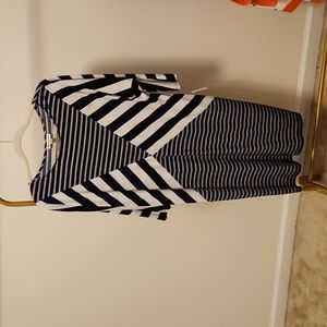 NWT Versona navy and white dress, size XL